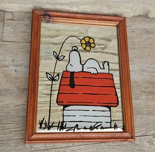 Vintage snoopy mirror - vintage,