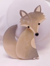 Vintage Marie Christine Pavone Large Fox Pin Brooch