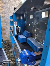 Metal van rack shelving system