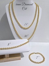 9ct Gold GF, 6mm Patterned