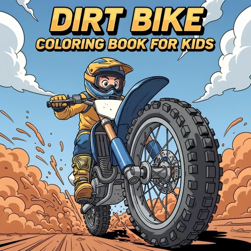 Dirt bike coloring book for - dirt,