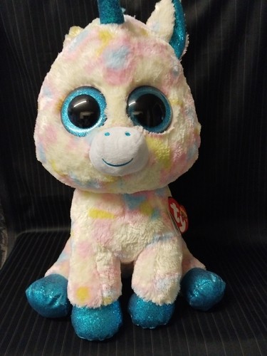 Large unicorn beanie boos - large,