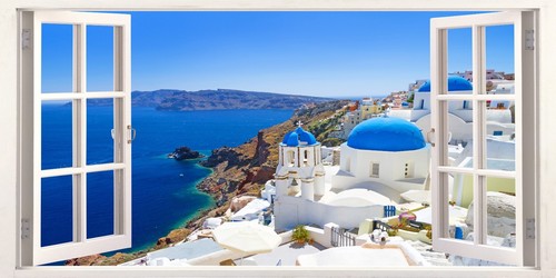 Canvas picture santorini - canvas,