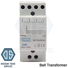 BG CUB1 BELL TRANSFORMER 2 Module 8v 12v 24v For Nest Or Ring Doorbell Din Rail