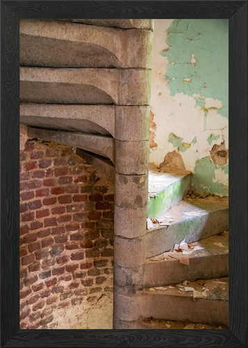 Old stone spiral staircase - stone,