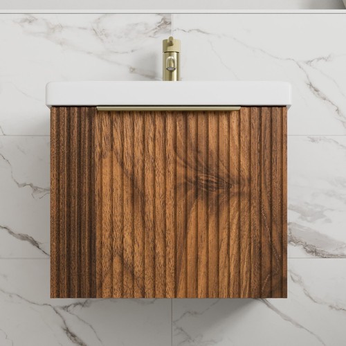 Fluted 500mm bathroom vanity - 500mm,