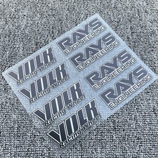 Black JDM Japan Rays Engineering VOLK Racing TE37 Wheel decals sticker 8pcs