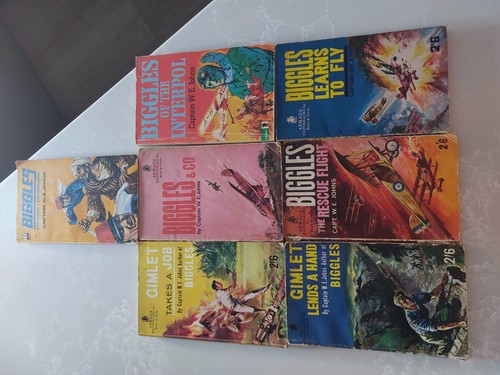 Biggles and gimlet paperbacks - biggles,