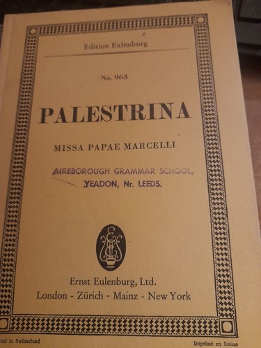 Palestrina missa papae - missa,