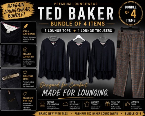 Ted baker navy longline - navy,