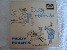 PADDY ROBERTS - STRICTLY FOR GROWN UPS - VINYL 7" EP - Decca DFE 6584