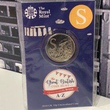 2018 10p Alphabet Letter Coin