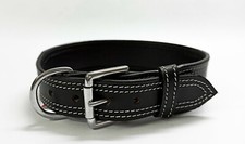 Leather designer dog collar - leather,