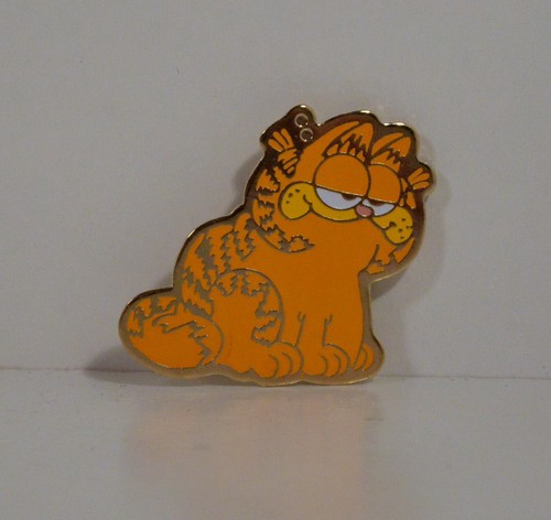 Vintage garfield enamel - vintage,