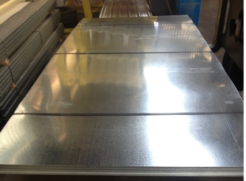 Steel galvanised sheets bright