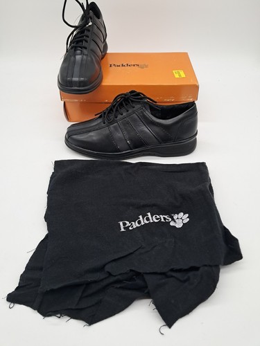Ladies padders black leather - ladies,
