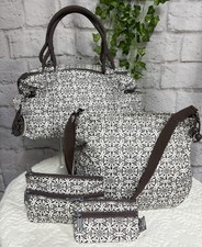 👜KIPLING BNWOT “MOCCACHINA” Crossbody And Holdall Travel Bag Set, Brown/Cream👜