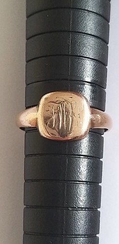 Vintage 9ct gold - gold, ring