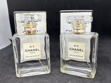 Chanel No5 Boxed EMPTY Perfume Bottles 100mls x2