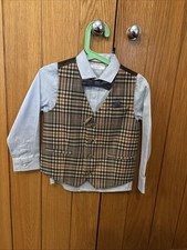 Next Boys Shirt and Waistcoat Set Age 3-4