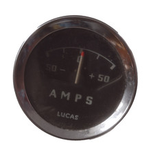NOS - AC Cobra 289 Lucas 50 Amp Ammeter AMPS Gauge Kit Car Dax Pilgrim Original