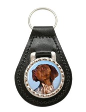 Braque français leather key - braque,