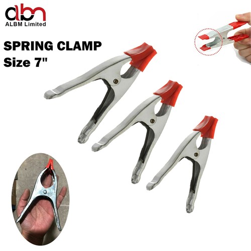 Metal spring clamp heavy - 7",