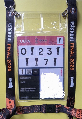 Media pass lanyard uefa - pass, &