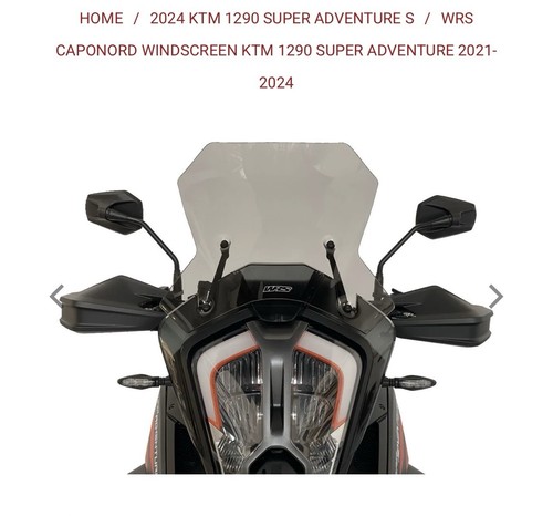 Wrs caponord windscreen for - wrs,