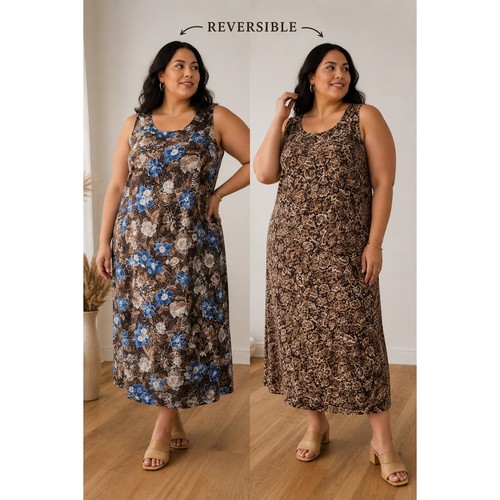 Reversible boho floral - reversible,