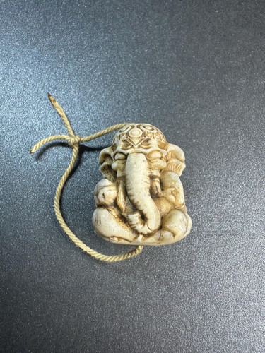 Hand carved ganesha pendant - hand,
