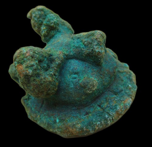 Ancient roman bronze seal box - ancient,