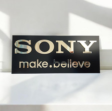 SONY Wall Sign Gold Mirror