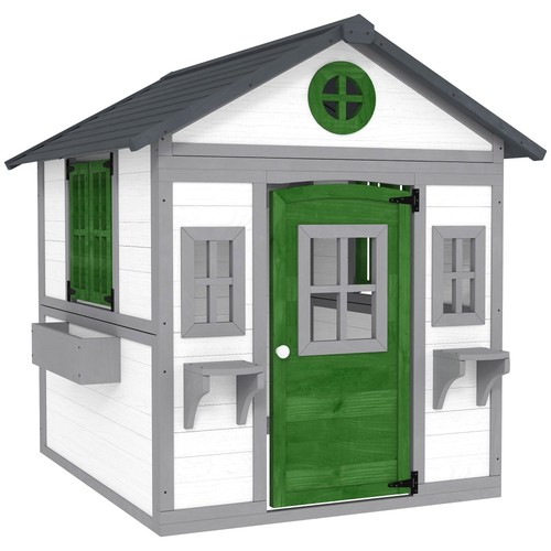 White wooden kids outdoor - wooden,
