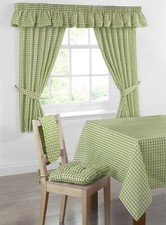 Gingham Check Curtains Kitchen