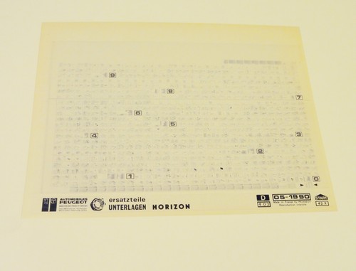 Microfiche spare parts catalog - microfiche,