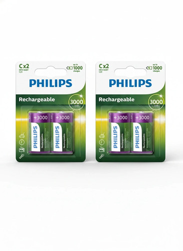 Philips size 3000 mah - 4x,