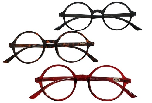 Round frame reading glasses - frame,