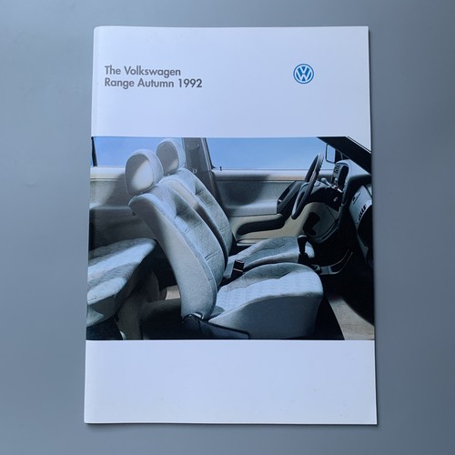 Volkswagen range autumn 1992 - volkswagen,