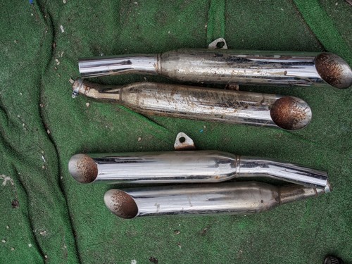 Yahama max 1200 exhaust - v,