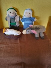 Handmade nativity knitted - nativity,