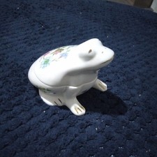 Aynsley, Wild Tudor, Frog Trinket Box, Fine Bone China