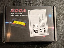 200A DC Digital LCD Watt Meter Power Battery Analyser Solar Caravan Tool UK