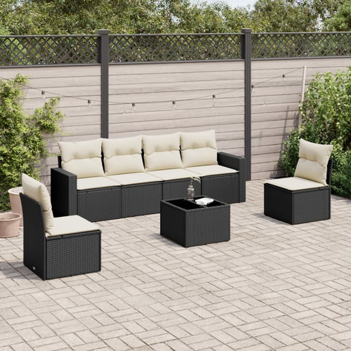 Garden sofa set black - garden,