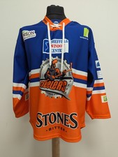 Sheffield Steelers Large Unisex Ice Hockey Jersey, Orange & Blue, Mint Condition