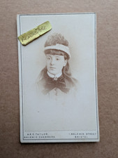 OLD PHOTO CDV WOMAN FASHION GIRL BRISTOL SOCIAL HISTORY DR 203