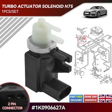Turbo Solenoid N75 Valve 1K0906627A For VW Golf Jetta AUDI A3 2.0L 1.9L 2.5L TDI