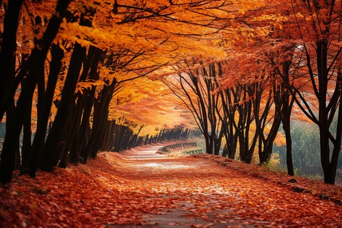 Autumn woodland forest - autumn,