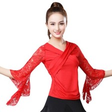 Lady Lace Flared Sleeve Dance