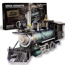 Piececool 3D Model Kits - Mogul steam locomotive Metal Puzzle New Year's gift
